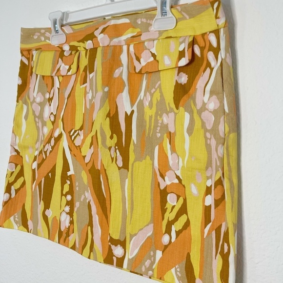 J. Crew Limoncello mini skirt yellow orange size 2 NWOT - Picture 4 of 8